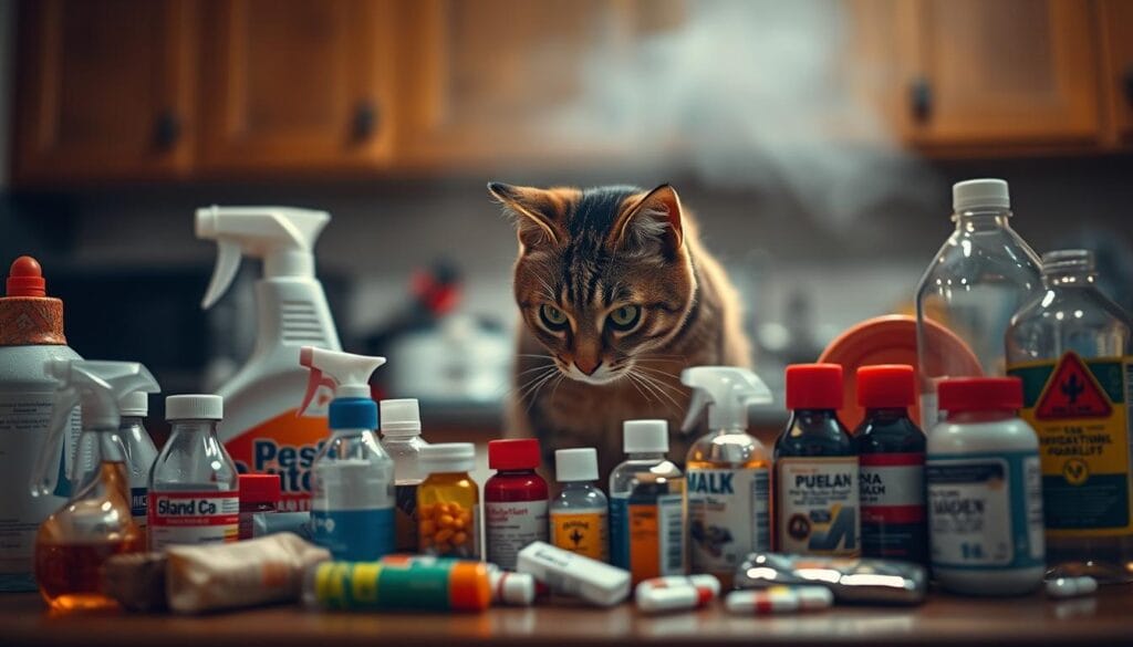 sustancias tóxicas en gatos